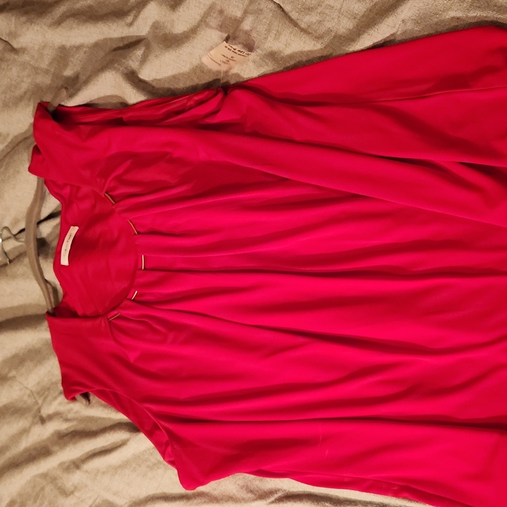 Nwt red Calvin Klein sleeveless blouse
